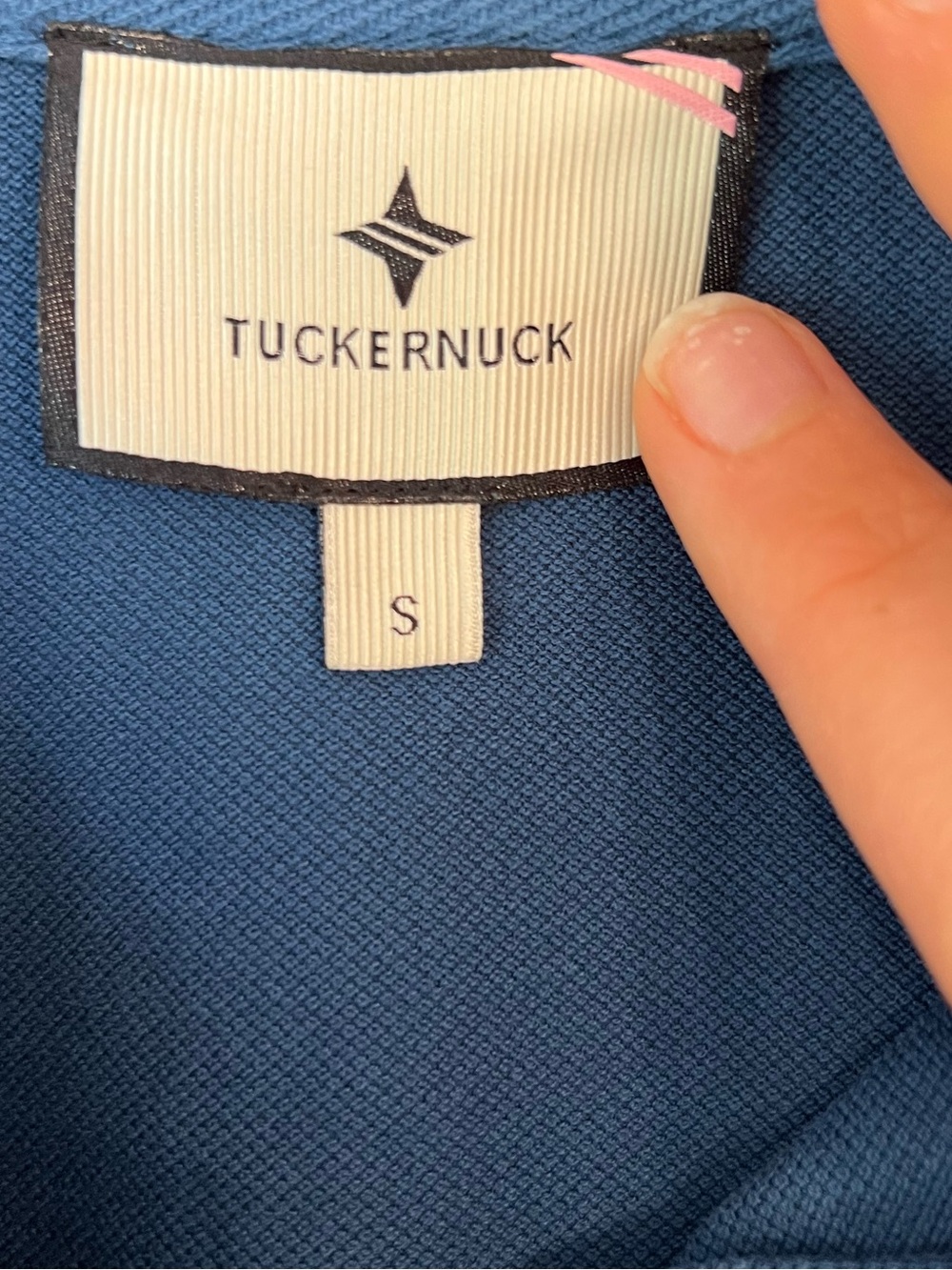 Tuckernuck Long Sleeve Pique May Polo Dress Poseidon Blue Small - Picture 7 of 15